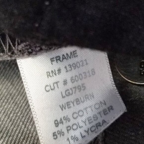 Frame Denim Le Garcon Mid Rise Slim Boyfriend Grey Jeans 28 Weyburn $219 LGJ795 - Picture 12 of 15